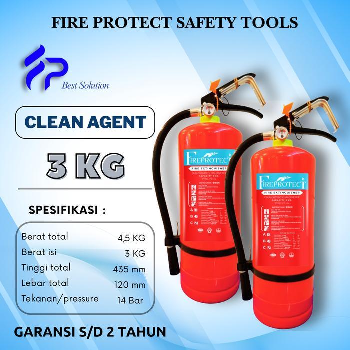Fire Protect Apar Clean Agent AF11 3kg Halon Free Ramah Lingkungan NonCFC NonHalon Cocok untuk Api