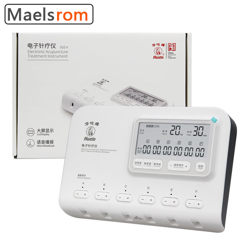 Hwato SDZ-V Electrical Acupuncture Therapy Nerve and muscle stimulator 6 Channel EMS TENS Electroacu