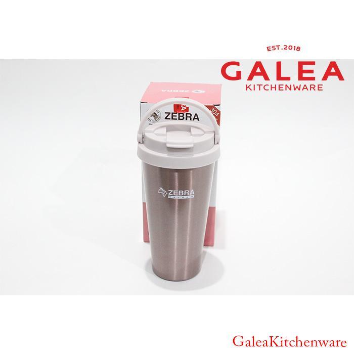 Termos Air Panas Kopi Stainless Vacuum Mug Zebra Macchiato 0.5L 112705 Terbaru 