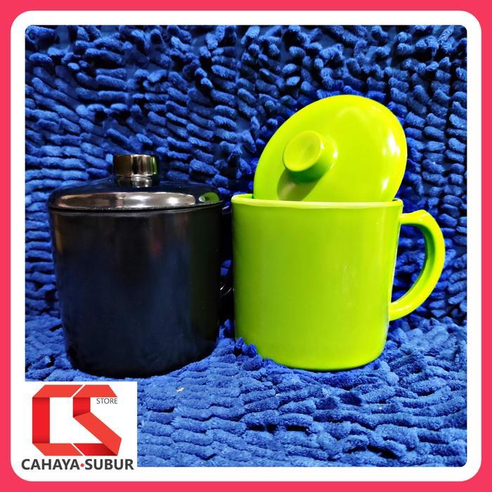 Ada Stok Harga Satuan Gelas Mug Tutup Melamin UNICA U710 10cm Cangkir Melamine L