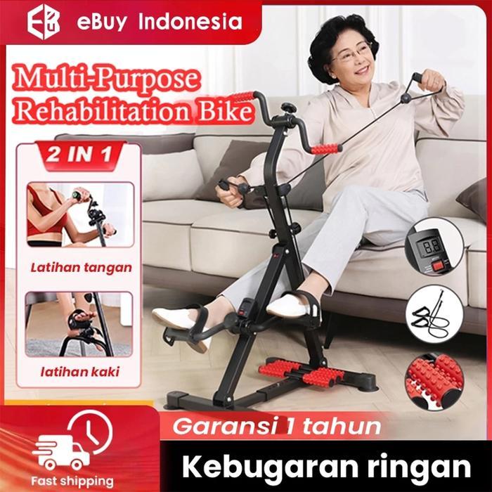 Parisian - Sepeda Statis Dual Exerciser Sepeda Terapi Sepeda Statis-Alat Terapi Stroke Kaki Dan