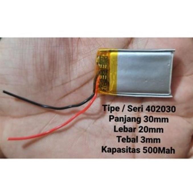 Baterai Headset Bluetooth Battery Kabel Jam Remote 402030