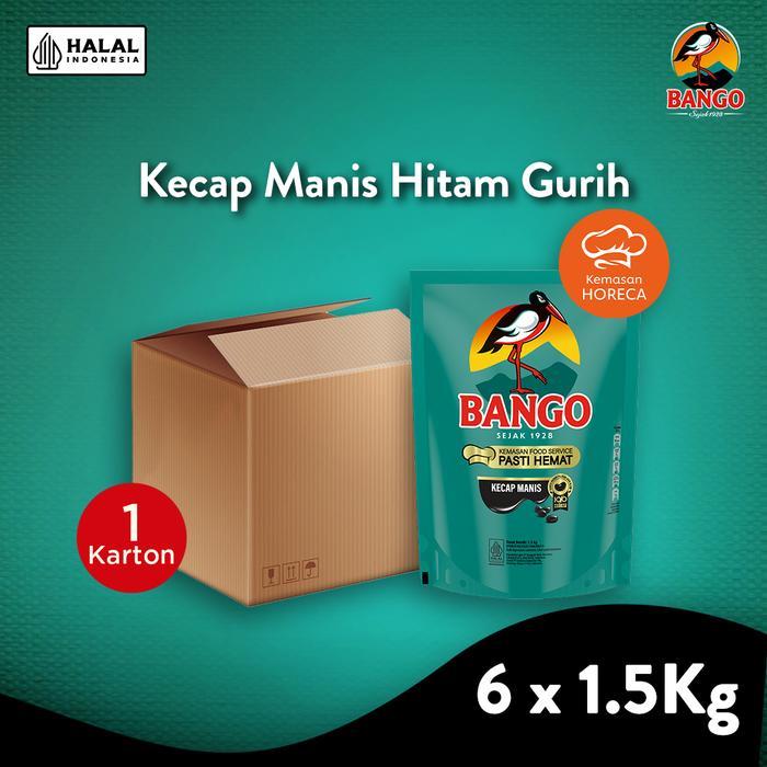 Kecap Manis Pouch 1.52 Kg 1 Kardus Isi 6 Pcs, Manis Gurih dari Gula Kelapa dan Kedelai Hitam, Cocok 