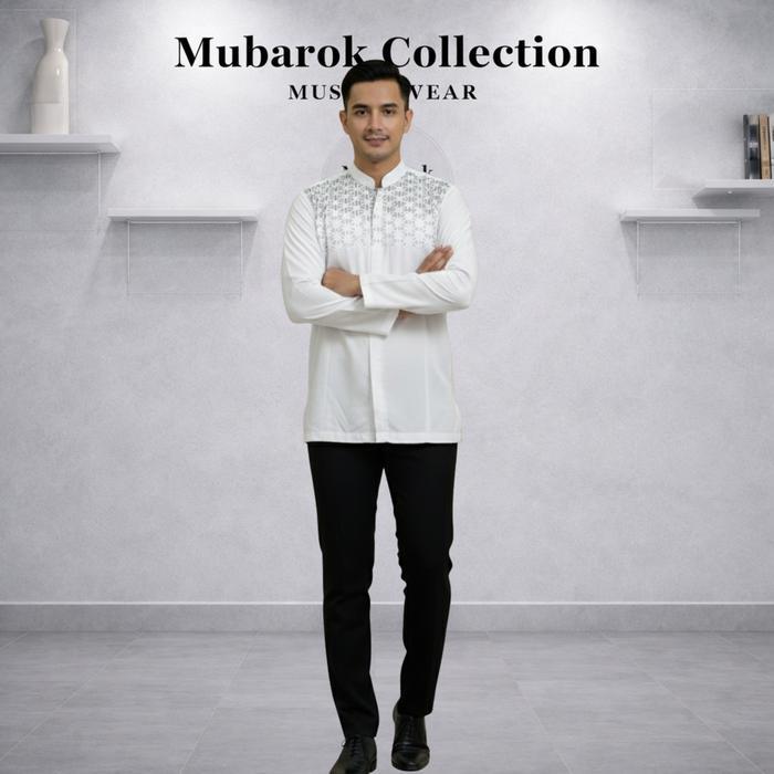 Baju Koko Putih Tangan Panjang & Pendek // Mubarok Collection Baju Koko Murah // Baju Koko