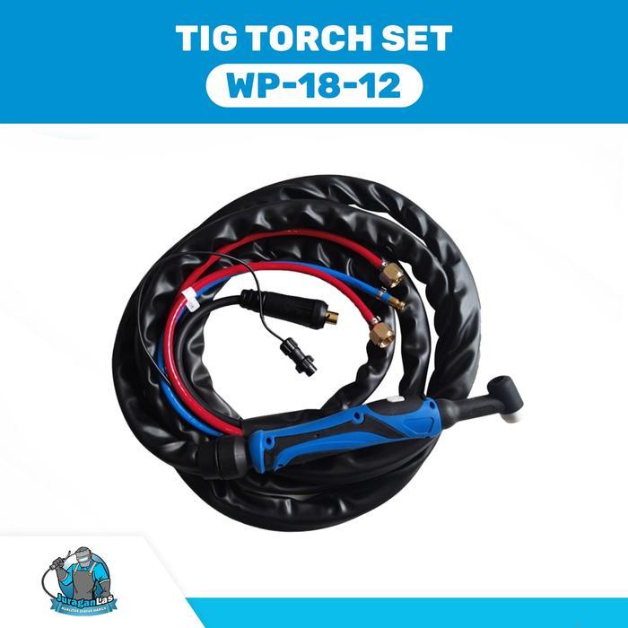 STANG LAS ARGON / TIG TORCH SET WP-18 PANJANG 4 METER