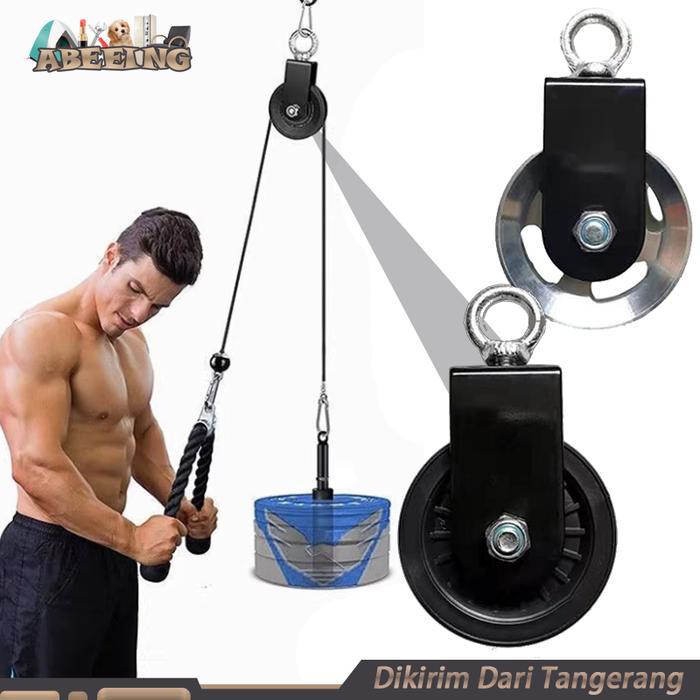 88mm Roda Katrol Bearing Home Gym Bearing Katrol Single Katrol Pulley Cable Roda Katrol Pull Down