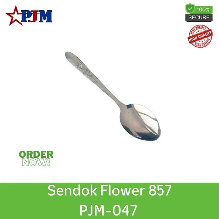 Sendok Flower 857 PJM071/Sendok Makan/ Sendok Stainless Steel/ Sendok TERMURAH Bunga Makan