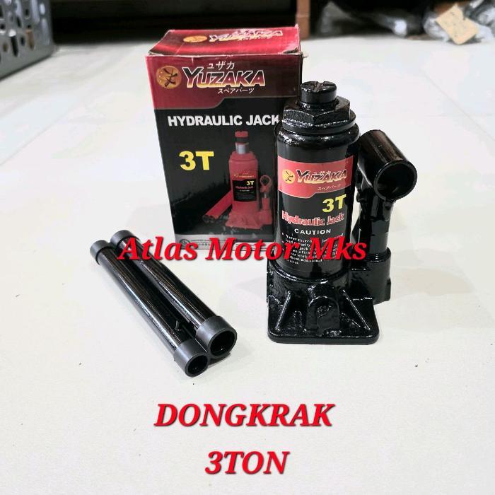 [1Pc][3Ton] Hydraulic Jack Dongkrak Botol Kapasitas 3Ton - Yuzaka 3Ton