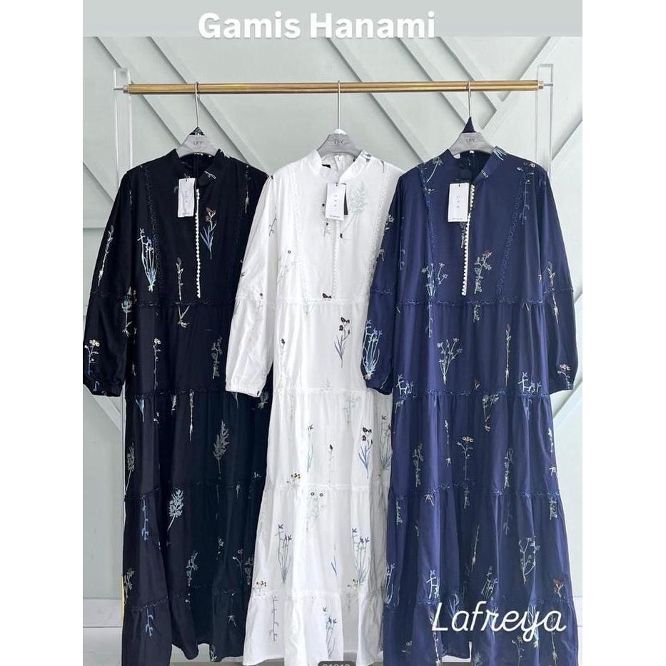 Nae Ella LFY Gamis Hanami Fashion Muslim Import Premium Wanita