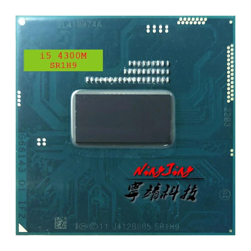 Intel Core i5-4300M i5 4300M SR1H9 2.6 GHz Dual-Core Quad-Thread CPU 3M 37W Socket G3 / rPGA946B