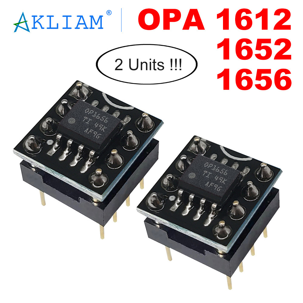 AkLIAM 2 Units Original TI OPA1612 OPA1652 OPA1656 Dual Channel Classic Op Amp Upgrade for DAC