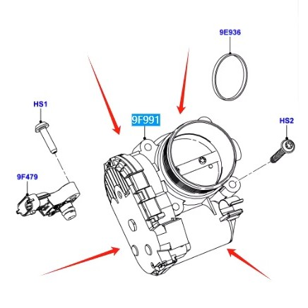 AG9E9F991AA AG9G9F991AB THROTTLE BODY FOR FORD MONDEO A8 2007 -2012 MONDEO CA3 2008-2013
