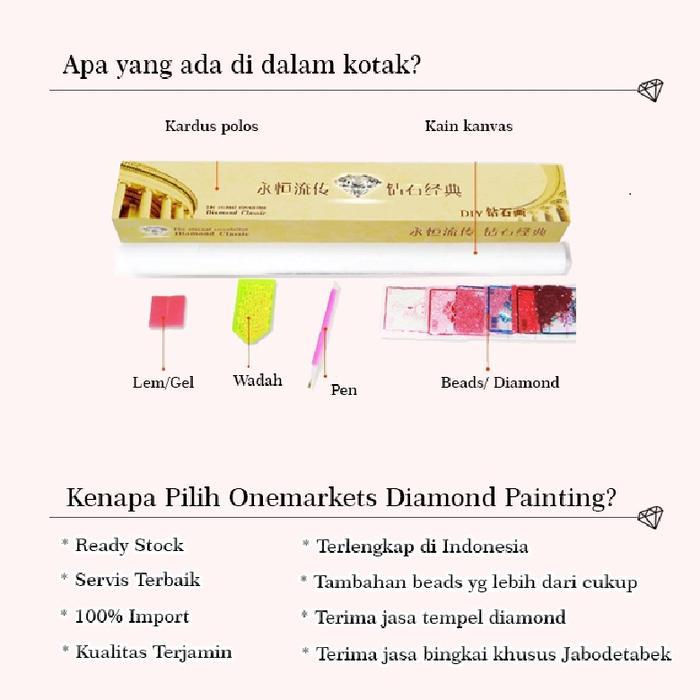TERMURAH DIY Diamond Painting Full. Kabah Mekah Tempat Ibadah 50x40cm D640