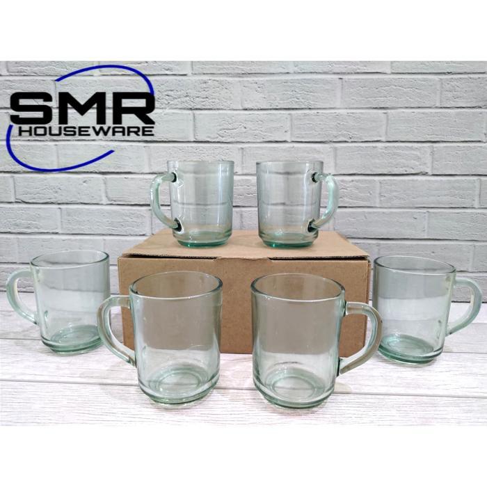Ada Stok GELAS KOPI / TEH GAGANG 250ML BBC 255 GELAS KOPI KACA BELING