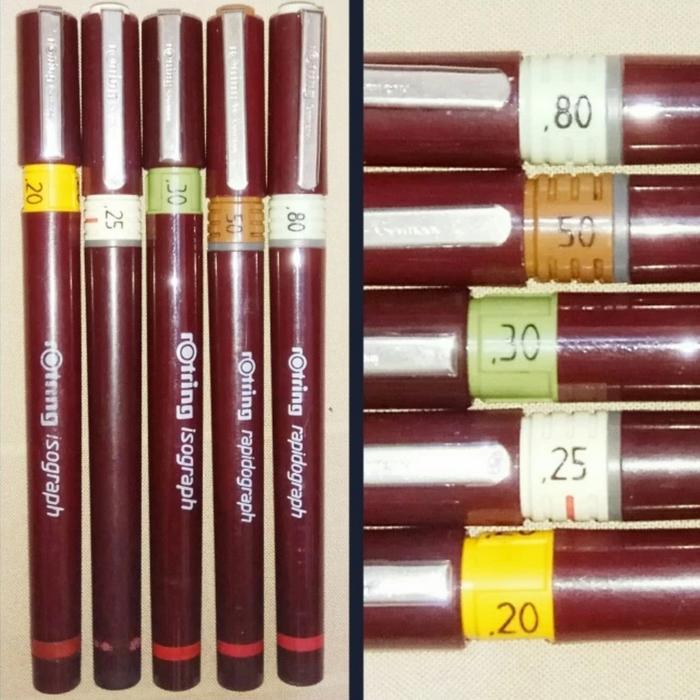 Rotring College Isograph Rapidograph Professional Drawing Pen Germany Diskon Sell