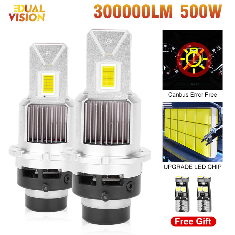 300000LM LED D2S D4S 500W Headlights HID D2R D4R D1S D3S Bulb LED