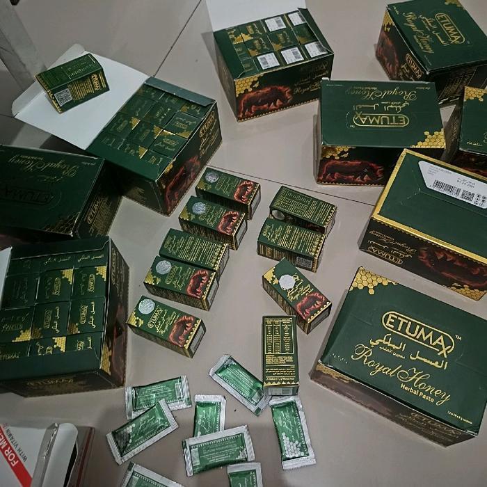 Madu Badak etumax Herbal Lebanon Syrup Manis Instan untuk Pria Rasakan Manis Pahit Unik 10 Sacet per