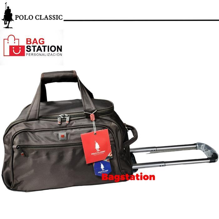 DISKON TAS KOPER CABIN TRAVEL BAG POLO CLASSIC TROLY RODA 21 INCH ORIGINAL ASLI IMPORT