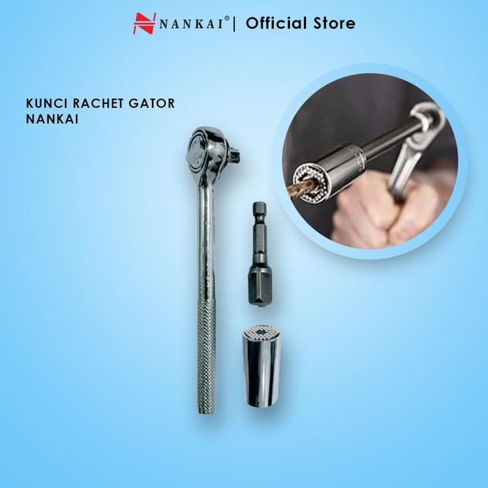 Mitra - Kunci Pas Super / Kunci Pas Socket Gator / Gator Grip Universal Socket