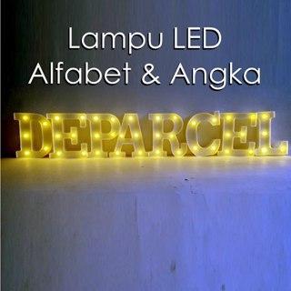 Lampu Led Huruf 3D Alfabet Abjad Angka Hiasan Dinding Dekorasi Ulang Tahun Kebutuhan Pesta