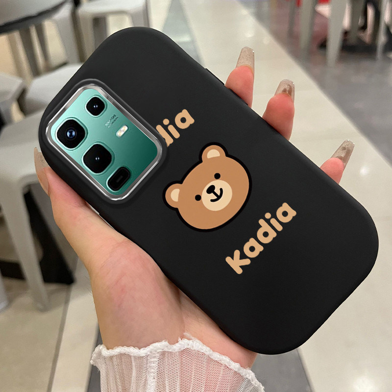 Casing Hp Untuk Infinix Note 50 4G Note 50 Pro 4G Note 50S 5G Note 50X 5G Case Beruang Cokelat Kasin