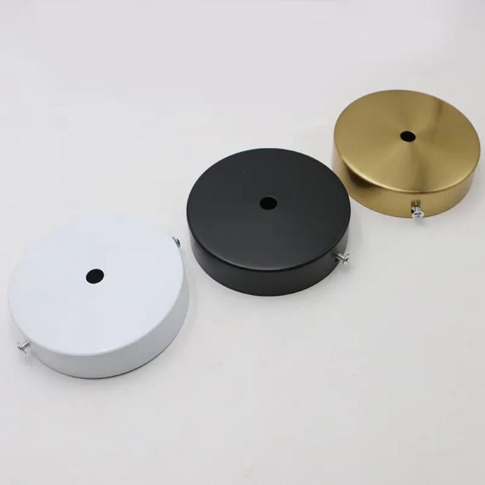 DUDUKAN PLAFON 1 LAMPU HIAS GANTUNG / KOP PLAFON LAMPU HIAS 3 WARNA Besi Hitam