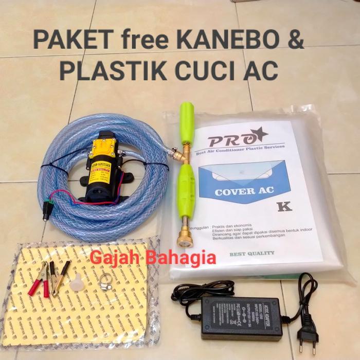 Paket set Mesin Cuci AC Motor Mobil Steam Portable
