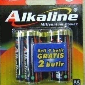 "New" Baterai Alkaline AA isi 6 Battery Alkaline AA isi 6