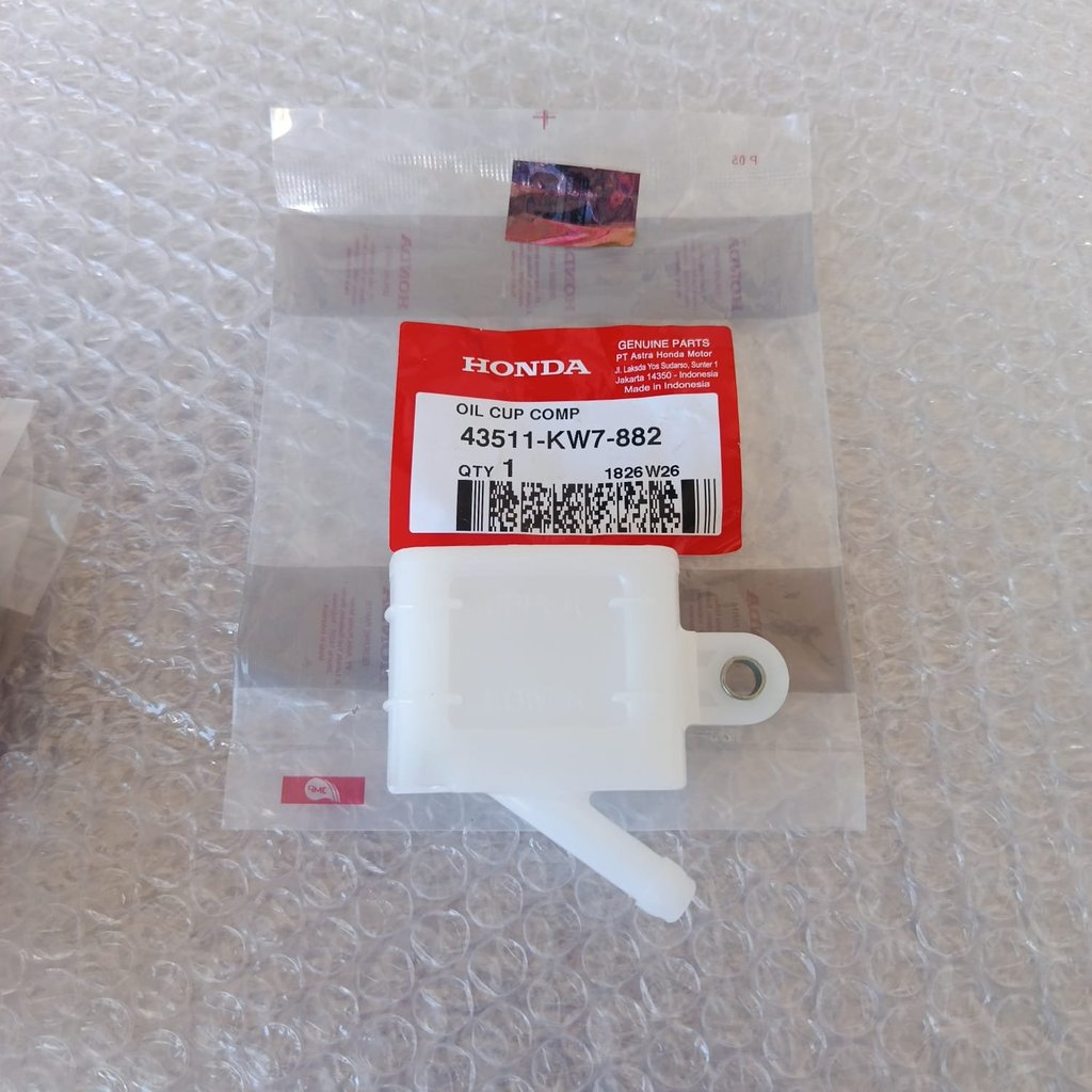 Oil Cup Comp Tabung Minyak Rem Belakang Sonic Supra X125 Fi AHM 43511-KW7-882