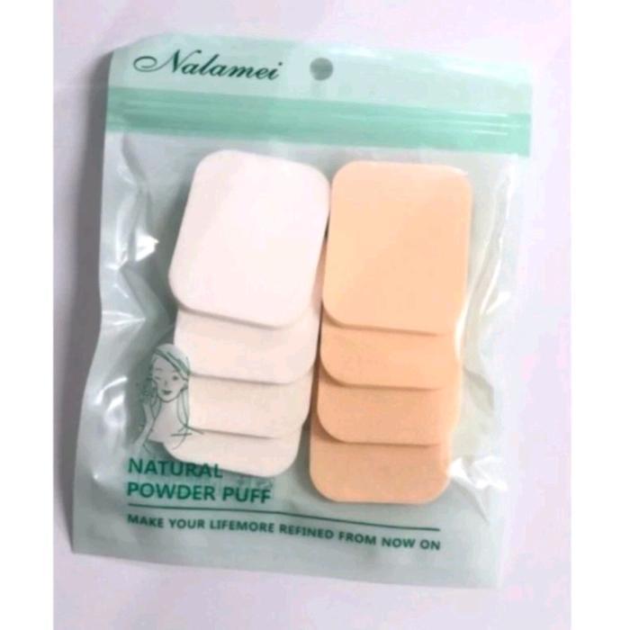 [isi 8] SPON BEDAK ISI 8 PCS SEGI DAN BULAT - SPONS MAKE UP FOUNDATION