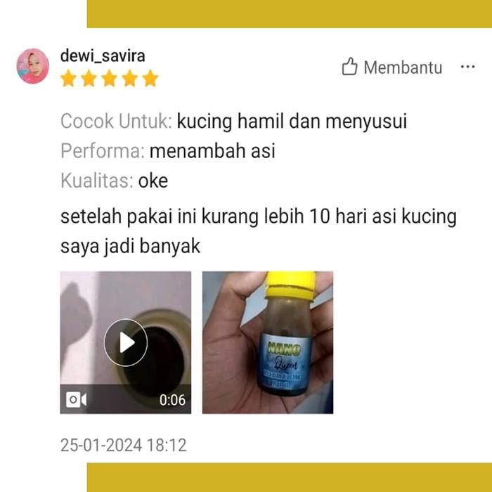 Nano Queen Vitamin Kucing Hamil Dan Menyusui Best Seller