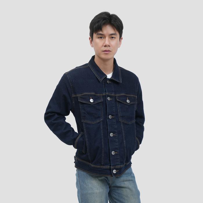 Nevada Big Trucker Regular Jaket Denim Pria 123413422 Terlaris