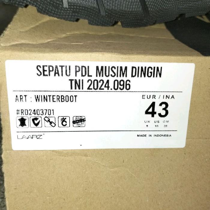 sepatu PDL gurun Merk LAARZ ORIGINAL jatah satgas UNIFIL/ Libanon 2025