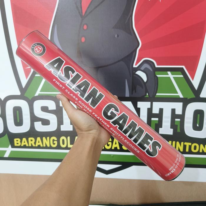 Asian Games Merah Shuttlecock Kok Badminton Bulu Tangkis Original