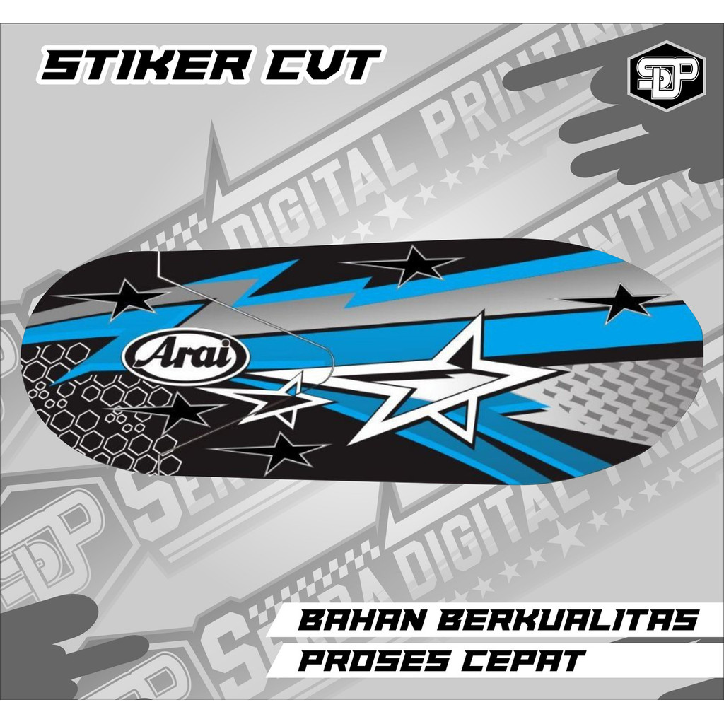 Stiker Cover CVT Motor Matic Modifikasi Beat Vario Aerox Nmax PCX
