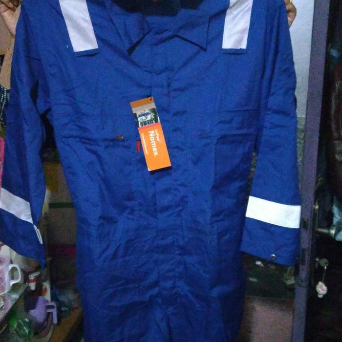 Coverall Nomex Tahan Panas Warna Biru Royal