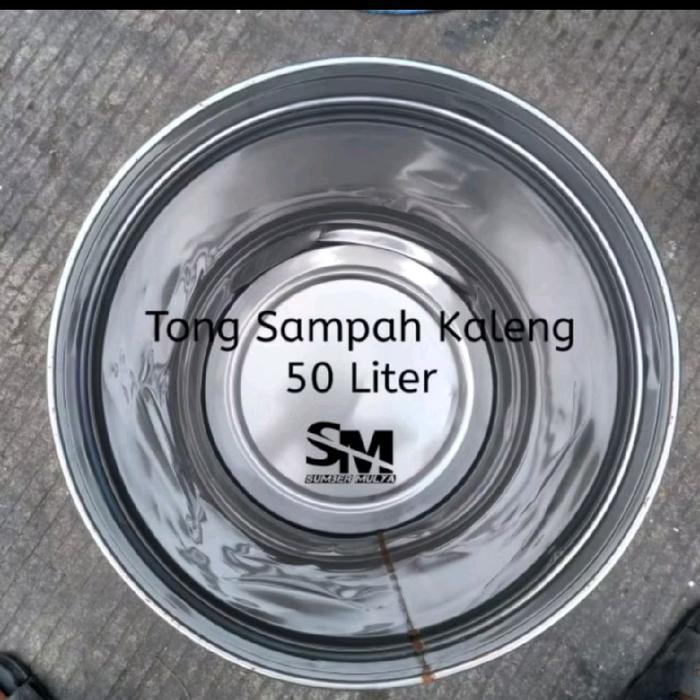 Premium Tong Sampah Kaleng/Drum Sampah/Drum Besi 50 Liter Original