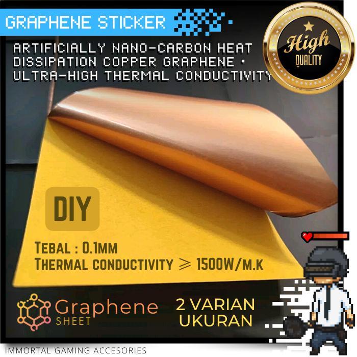 [Im] Graphene Copper Sheet Thermal Stiker Graphite Heatsink Thermalpad Diskon Sale