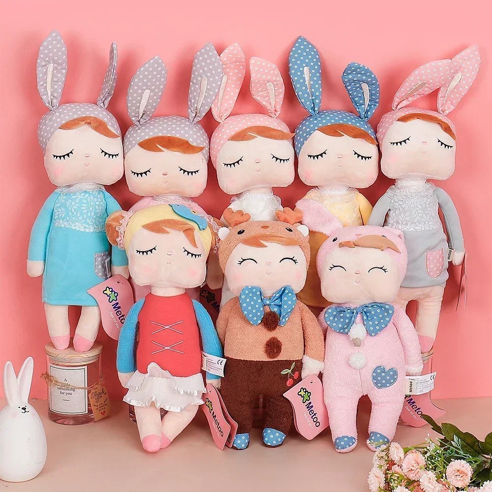 Metoo Doll Plush Toys Cute Rabbit Animals Beautiful Dreamy Angela Stuffed Toy Birthday Gifts for