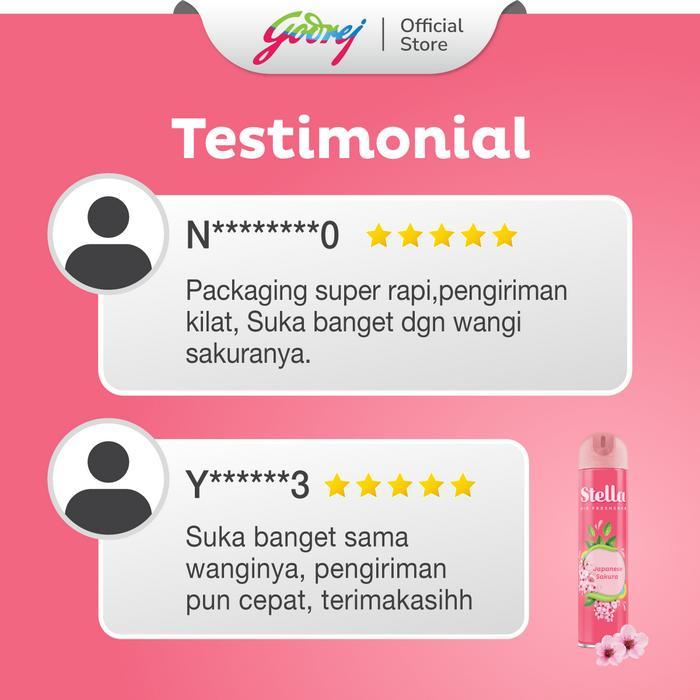 Stella Sakura Pengharum Ruangan Aerosol 350ml - Pengharum Ruangan Spray