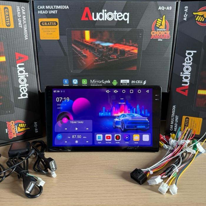 HEAD UNIT ANDROID AUDIOTEQ 2/64 GB ANDROID 10" INCH AUDIOTEQ RAM 2/64 GB ANDROID AUTO CARPLAY