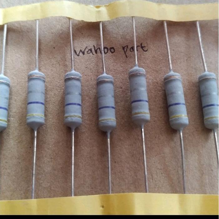 NEW Resistor taiwan 0,47 ohm 2watt 5% harga (10 pcs )