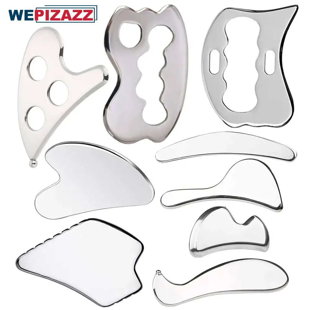 Gua Sha Tools Chiropractic Physical Therapy IASTM Tools for Myofascial Release, Soft Tissue Mobiliza