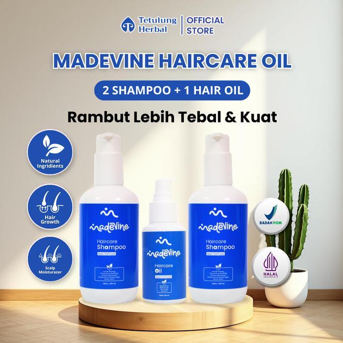 Madevine Serum & Shampo Penumbuh Rambut Anti Botak