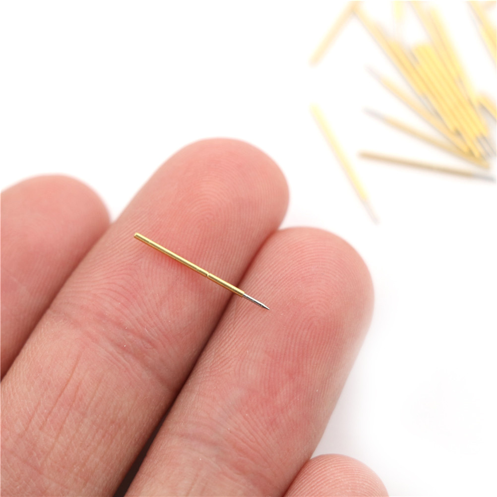 Hot Sale 100pcs Length 16mm 75g Spring Pressure Test Probe Pogo Pin P50-B1 Dia 0.68mm