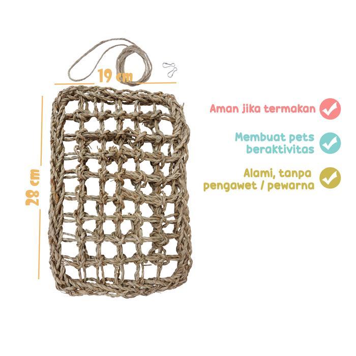 MAINAN KELINCI ONEL HAY MESH RECTANGLE 002 POLOS/rabbit toys/rabbit chew toys