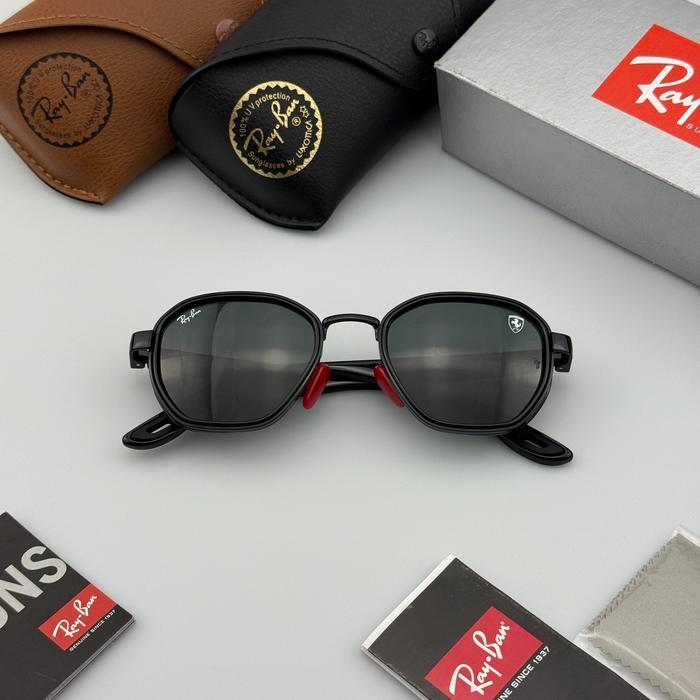 RAYBAN RB3674M SCUDERIA Kacamata Hitam Pria Wanita Frame Logam Ukuran 51 SCUDERIA FERRARI ALL BLACK 