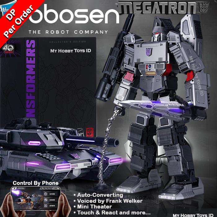 Original Robosen Transformers Premium Robot Megatron Auto-Transform Tank Musuh Optimus Prime Hasbro