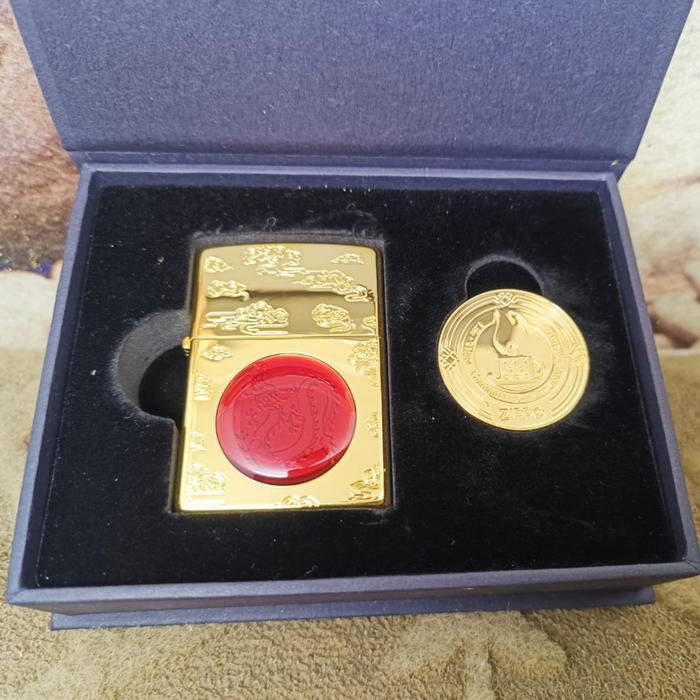 Zippo The Year Of Dragon Gold 2024 Limited Editon