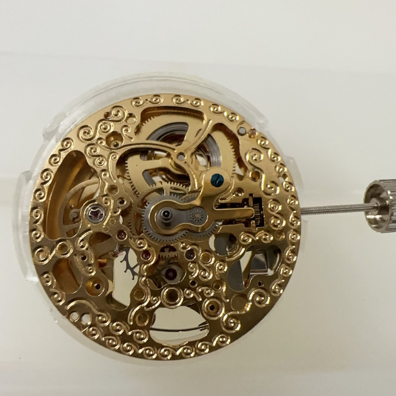 Watch movement Domestic mechanical movement Hangzhou 2189 movement Seiko gold hollow three-hand